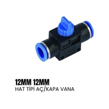 Shuıvan Pnömatik Rekor 12mm Hortum Arası Hat Tipi Vana - Şipşak-1562