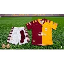 Galatasaray Çocuklar İçin Profesyonel Futbol Forması Sarı - Kırmızı