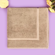Soft Samantha Ayak Havlusu - Koyu Bej - 60x60 Cm