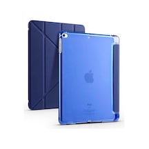 Apple Uyumlu iPad 5. Nesil 9.7 Kılıf Kalem Bölmeli Trifolding Case A1822