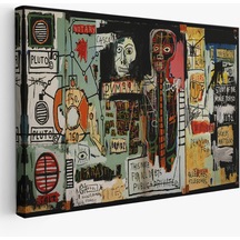 Harita Sepeti Jean Michel Basquiat Notary Kanvas Tablo-5002-100x70