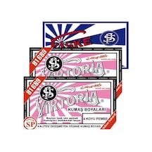 Viktoria Kumaş Boyası 04 Koyu Pembe 2Pk+Fiske Sabitleme 1Pk