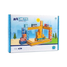 Kzl Şehir Temalı Manyetik Blok Yapı Küpleri Seti 2x2x2 Cm 96 Parça Ch1435