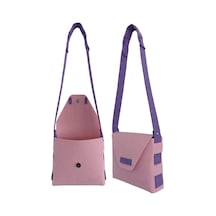 Next Craft Kız Çocuk Omuz Çantası Keçe Dikişsiz Etkinlik Günlük Çanta Pembe