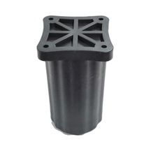 Cateksss 9-15 Cm Ayarlı Desenli Plastik Kanepe Koltuk Baza Orta Ayağı Siyah - 12 Li Paket