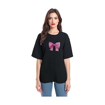 Kozia Outdoors Pembe Fiyonk Baskılı Basic S-m-l-xl -6-13 Yas Tişört SIYAH