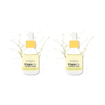 C Vitamini%10 Ve Panthenol Cilt Tonu Eşitleyici Leke Karşıtı Aydınlatıcı Nemlendirici Serum, 30 Ml 2 Paketi