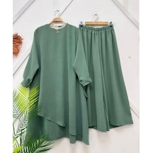 Lovie Moda Kadın Salaş İkili Takım Yeşil
