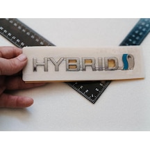 Toyota Auris Hybrid Uyumlu Hybrid Krom-mavi Çamurluk Yazısı 3m 3d Abs
