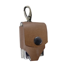 Sermo - Hakiki Deri El Yapımı Zippo Çakmak Kılıflı - Kahve  Kanca
