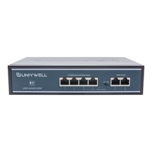Uniywell UNW-AI0402-65W 4 Port Poe Switch + 2 Uplink 65W Iç Güç Ünitesi
