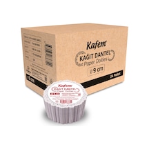 Kafem Dantel Kağıt 9 cm 500 Lü x 24 Paket (Koli)