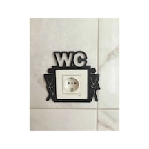 Wc Priz Süsü Plastik Siyah