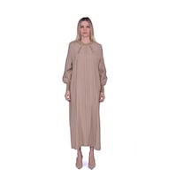İnvee Bebe Biyeli Elbise Camel 6936 Camel İnvee Bebe Biyeli Elbise Camel 6936 Camel
