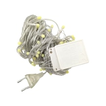 Büro Ev Ofis Yazlık İçin 10mt 100led Damla Uçlu Led Beyaz Işık Şeffaf Kablolu Lamba Diğer