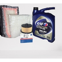 Elf Evolution Full-Tech FE 5W-30 Motor Yağı 5 L + Clio 4 0.9 Tce Yağ Bakım Seti