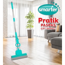 Smarter Pratik Paspas Çift Sıkmalı Yeşil + Yedek
