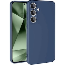 Samsung Galaxy S24 Fe Kılıf Nano İçi Kadife Silikon - Lacivert Çok Renkli