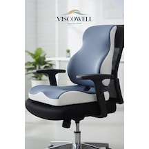 Visco Ortopedik Ergonomik Ofis Koltuk Koksiks Oturma Minderi Sırt Bel Destek Minderi Yastığı Seti