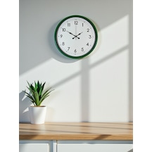 36 Cm Yeşil Dekoratif Duvar Saati Renkli 48539830