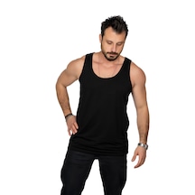 Maxi-dry Erkek Atlet Aşırı Terleme Önleyici Çift Katmanlı, Islaklık Sızdırmaz, Nefes Alabilen Iç Giyim Siyah