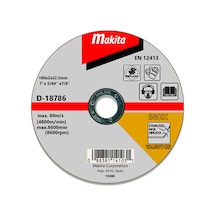 Makita İnce Düz İnox Krom Kesici Flex Taş 180x D-18786