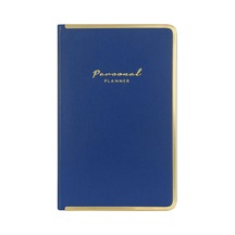 Victoria's Journals Monaco Vegan Deri Sert Kapak 13x21 96 Yaprak Çizgili Defter Mavi 123-0227