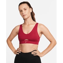 Nike Indy Plunge Cutout Sports Bra Ndd Sport Bordo