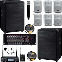 Lastvoice Okul Ses Sistemi İdeal İç-dış Anfi Hoparlör Sistemi Full Paket-6
