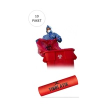 Büyük Boy 80 X 110 Cm 700 Gr 10 Lu Rulo X 10 Paket 100 Adet Kırmızı-siyah Baskılı