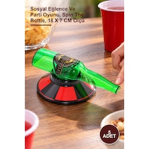 5 Adet Şişe Çevirmece Oyunu Sosyal Eğlence Ve Parti Oyunu, Spin The Bottle, 18 X 7 Cm Ölçü