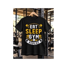Segungear Eatsleep Erkek Regular Fit Baskılı Spor Tişört Siyah - 931640635 Siyah