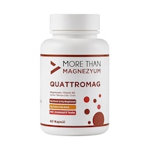 Quattromag Magnezyum Kompleks Klorür - Bisglisinat - Sitrat - Malat Ve B6 60 Kapsül