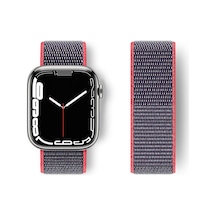 Watch 42mm Hasırlı Cırtcırtlı Kordon - Pembe