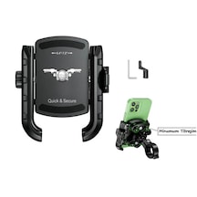 Motosiklet Telefon Tutucu Titreşim Önleyicili Siyah