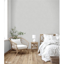 Adawall Muse Koleksiyonu- 25104-2 Krem Keten Efektli Modern Duvar Kağıdı 1.06x15.6m, 16.5m²