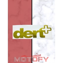 Dert Plus Sticker - Etiket 15x5cm