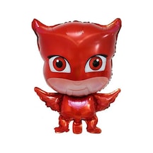 1 Ad Pijamaskeliler Baykuş Kız Folyo Balon. Pija Masks Uçan Balon