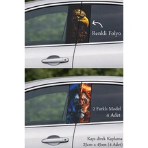 Özgün Çizgi Kapı Direk Folyo Sticker Etiket