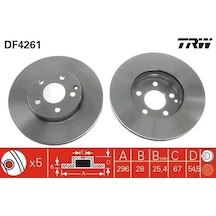 Mercedes E220 W211 Fren Diski On 2002-2009 Trw Df4261 2adettir