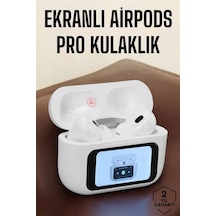 Kablosuz - 838 - Yeni Nesil Bluetooth Bağlantılı Dokunmatik Ekranlı Kulak - Flzdgnkr - İçi Pro