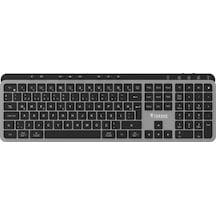 Throne Elite K1 Sessiz Switch 110+8 Multimedya Tuşlu Windows & Macos Uyumlu Premium Alüminyum-Metal Kablosuz Klavye