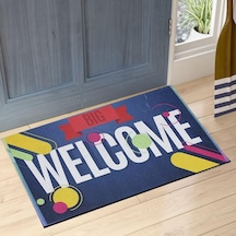 Welcome Baskılı Çift Taraflı Kauçuk Kapı Önü Paspası Diğer