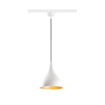 Rsylight Retro Metal Dekoratif Beyaz İçi Gold Rustik Tekli Sarkıt Avize Çap:22 Cm