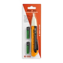 Marxlow Ms-8905 90-1000vac Temassız Işıklı Sesli Faz Kontrol Kalemi - Voltaj Dedektörü