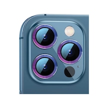 Zore İphone 12 Pro Max Uyumlu Cl-02 Kamera Koruyucu-colorful