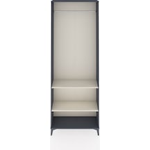 Arges Dolap 2 Raflı Tek Askılı 88x30x243 Antrasit-aytaşı Antrasit