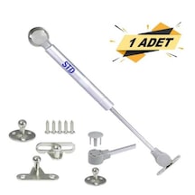 1 Adet Dolap Kapak Gazlı Amortisörü Pistonu Mutfak Dolabı Kapağı Hidroliği 100n 27cm Açık Gri