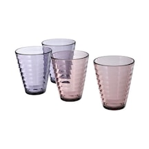 Ikea Glasmal 4'lı İçecek Seti 340 Ml Mor Açık Pembe Şeffaf Çok Renkli