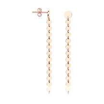 Pullu Rose Küpe İtalyan Tasarım